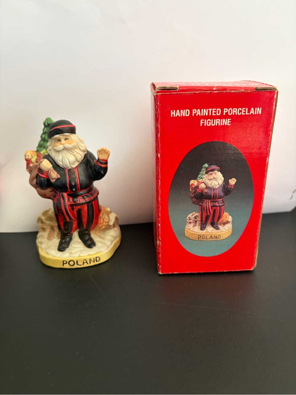 Vintage Santa Claus Country - Poland Figurine Christmas Old World Folk Art